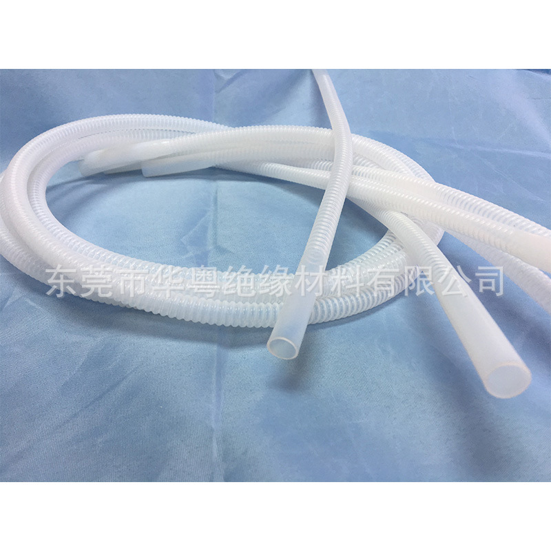 铁氟龙波纹管绝缘耐高温耐腐蚀伸缩螺旋螺纹PTFE波纹管耐酸碱软管