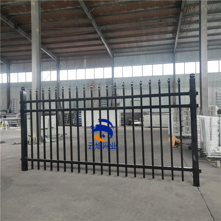 河北黑色围墙锌钢护栏河道变压器围栏方管隔离厂区栅栏围墙护栏