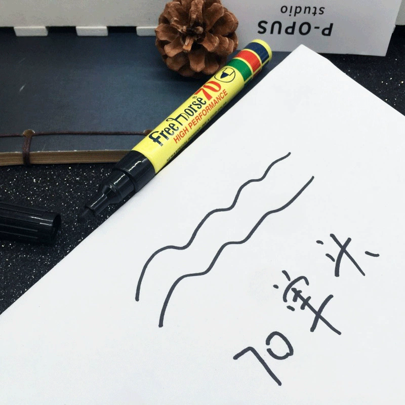 60 free shipping 70 single heads must not rub the black red and blue label marker pen oil pens, the pen, big pen, thick head