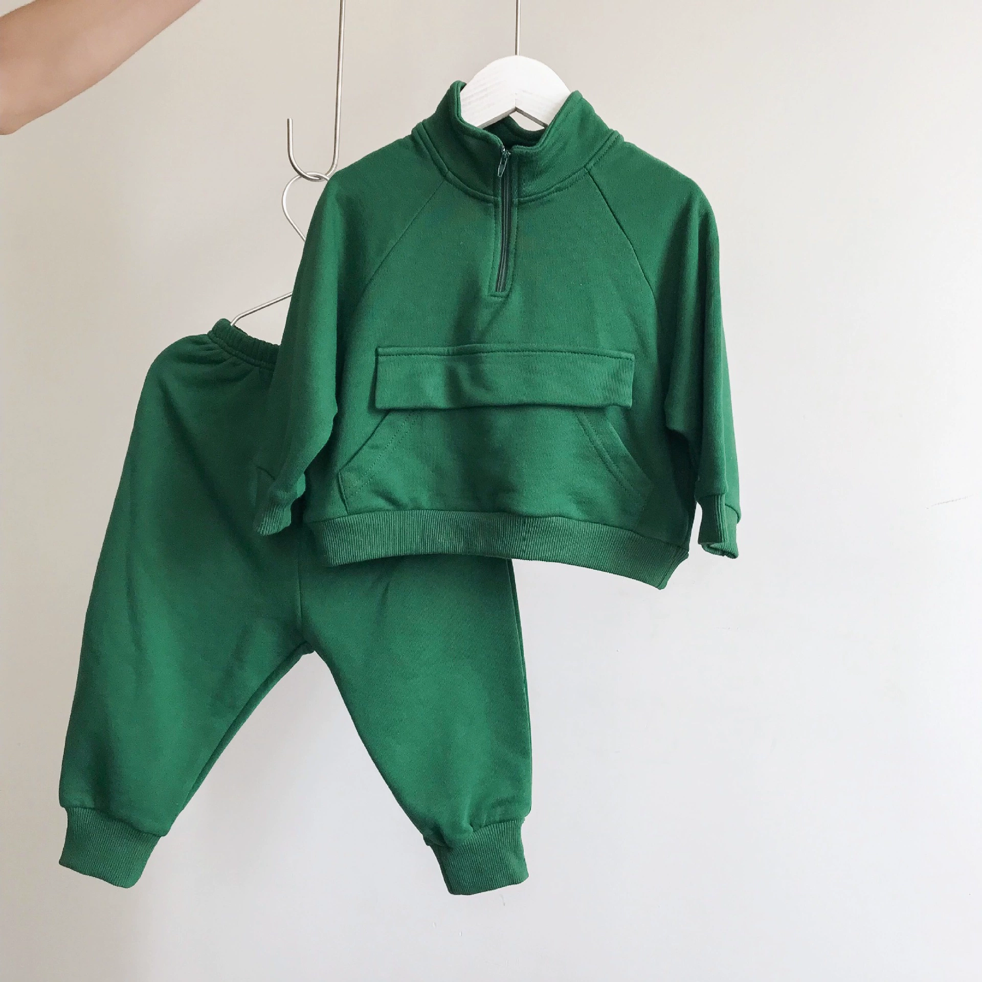 GL-kids осенний детский вязаный хлопковый спортивный костюм для мальчиков и девочек, корейский стиль