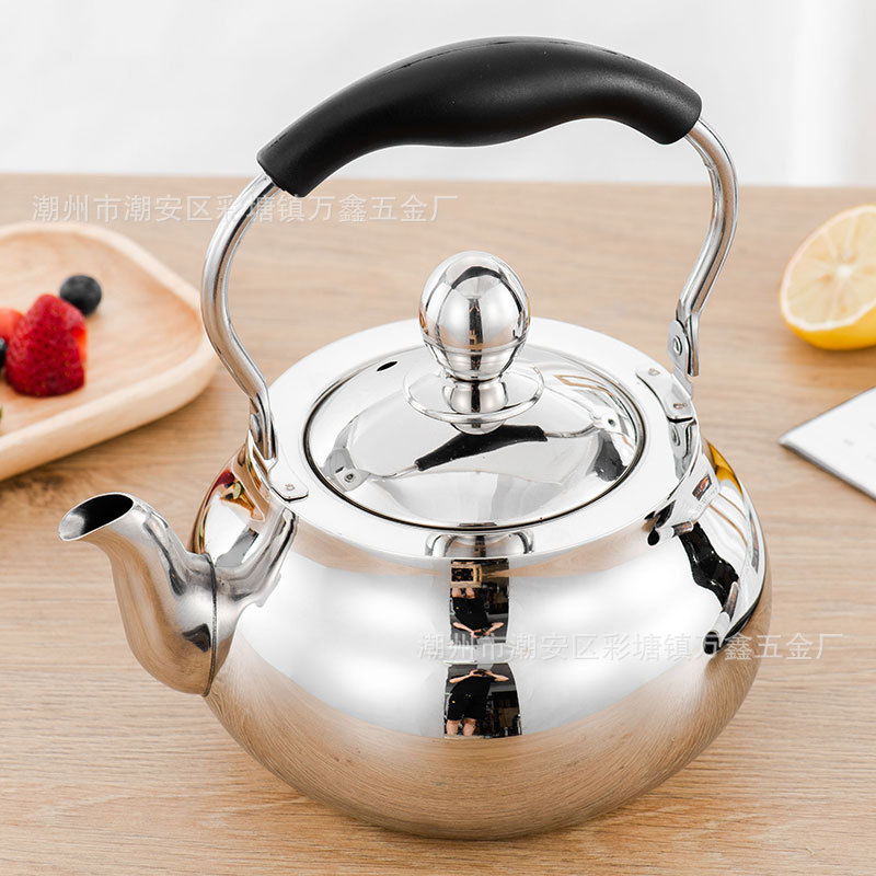 스테인레스 스틸 가정용 두꺼운 주전자 유도 밥솥 가스 스토브 끓는 물 가스 요리 냄비 끓는 물 차 건강 냄비