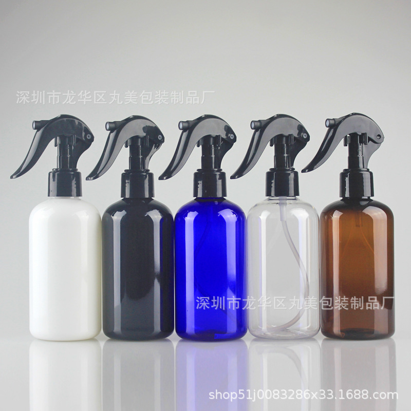 250ml矮胖瓶喷雾瓶 浇花瓶 手扣喷瓶 多肉植物喷瓶pet 清洁剂喷瓶