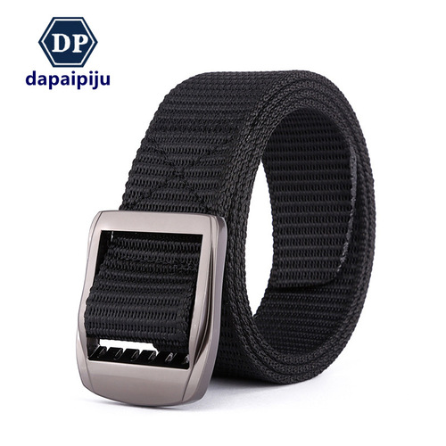 Wholesale Nylon Belt Outdoor Tank Pattern Day Letter Alloy Buckle Belt Fashion Breathable Canvas Belt