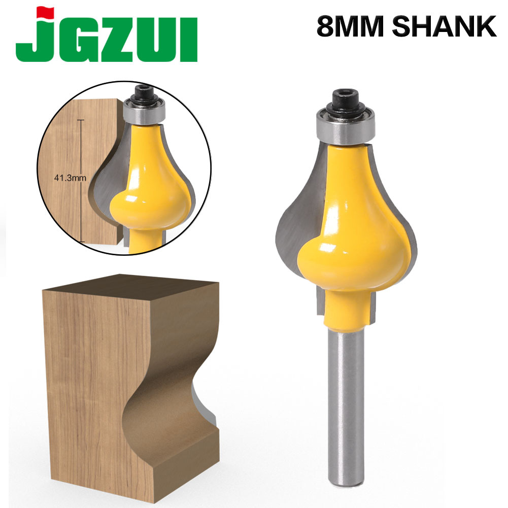 8mm柄葫芦型凸边扶手刀线条刀木工铣刀高档扶手线条刀锣铣刀雕刻