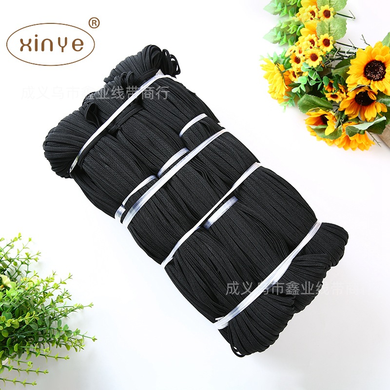 厂家直销0.6-0.8乳胶弹力松紧童鞋带 扁松紧鞋带弹力无梭机织带