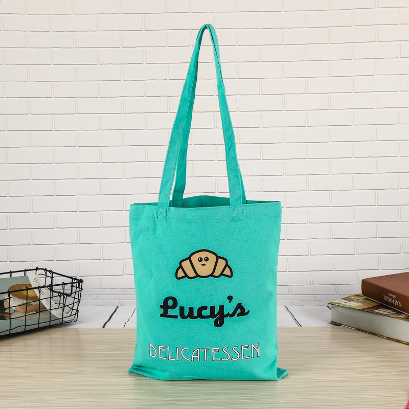 厂家直供购物宣传礼品袋帆布袋印刷logo彩色袋手提棉布袋定制