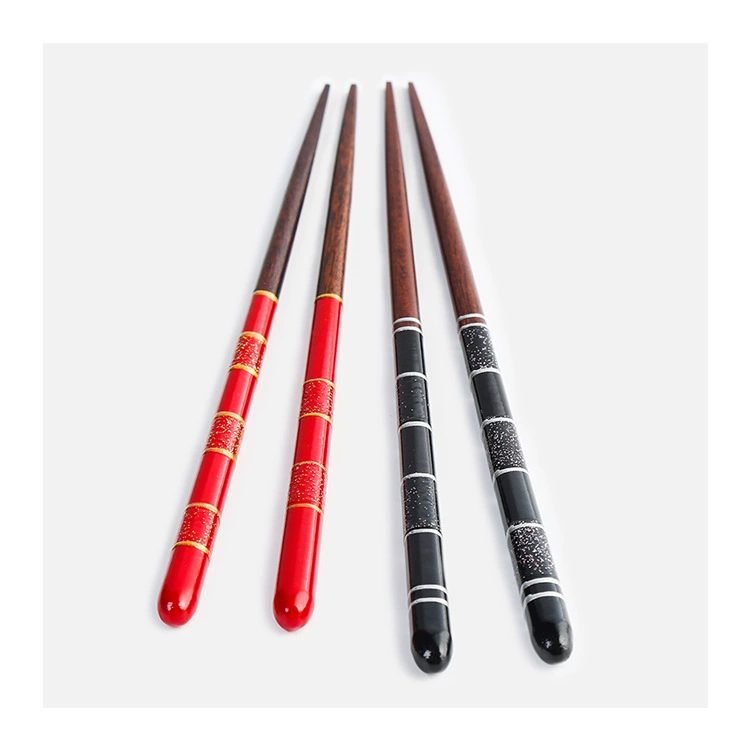chopsticks from natural wood, red black gift box, japanese tableware
