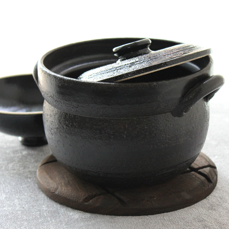 Cojín de mesa a prueba de quemaduras en el lugar cojín de mortero doméstico cojín de platos redondo horno de carbonización de madera tungsten cojín de absorción de té