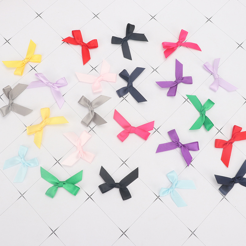 Ready-Made Machine-Made 3-Point Polyester Ribbon Bow Accessories Intimates Shoes Hats Socks Cake Decoration Clothing Accessories Wholesale