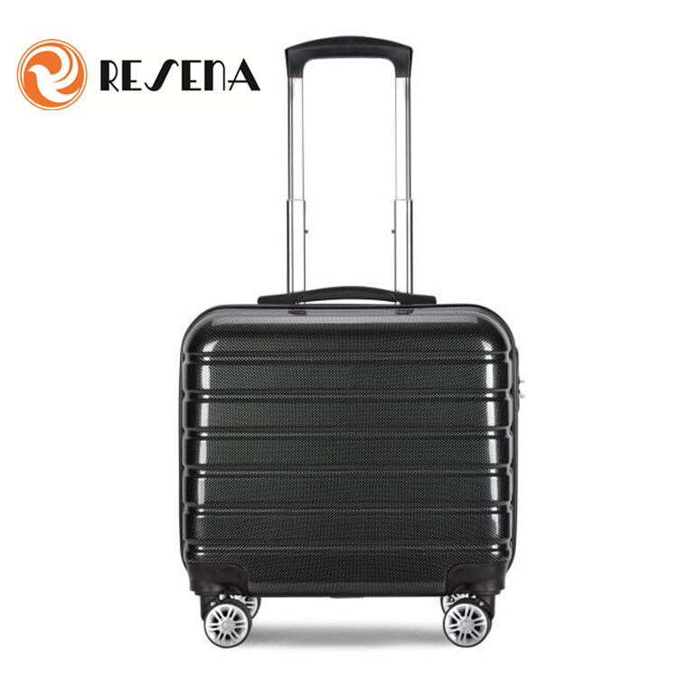 Factory in stock gift ABS PC small check combination lock trolley case universal wheel 16 inch gift boarding suitcase