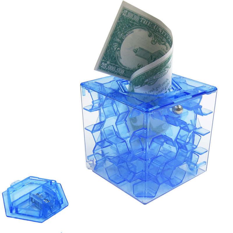 Juguete de Laberinto Transparente para Niños, Bola de Equilibrio para el Desarrollo de la Inteligencia, Cubo Antiestrés, Laberinto 3D