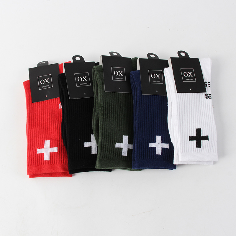 2025d P+F SOCKS Cross Plus Chaussettes mi-mollet tendance pour hommes et femmes_voghion.com
