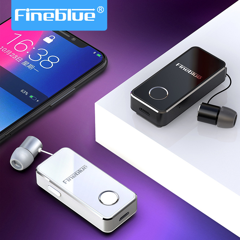 Venta directa de fábrica collar clip auricular Bluetooth inalámbrico deportes conductor conducción dedicado solo oído cable retráctil