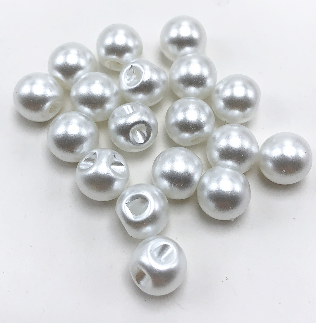 Cruz-agujero perlas imitación botón borde agujero decorativo hebilla de plástico perla perlas sueltas placa hebilla accesorios zapatos y sombreros Accesorios