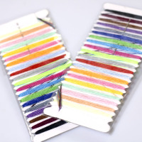 Túi may thủ công, tranh thêu chữ thập màu hỗn hợp, May gia dụng, may vá, chỉ thêu, kim 21 màu ngẫu nhiên