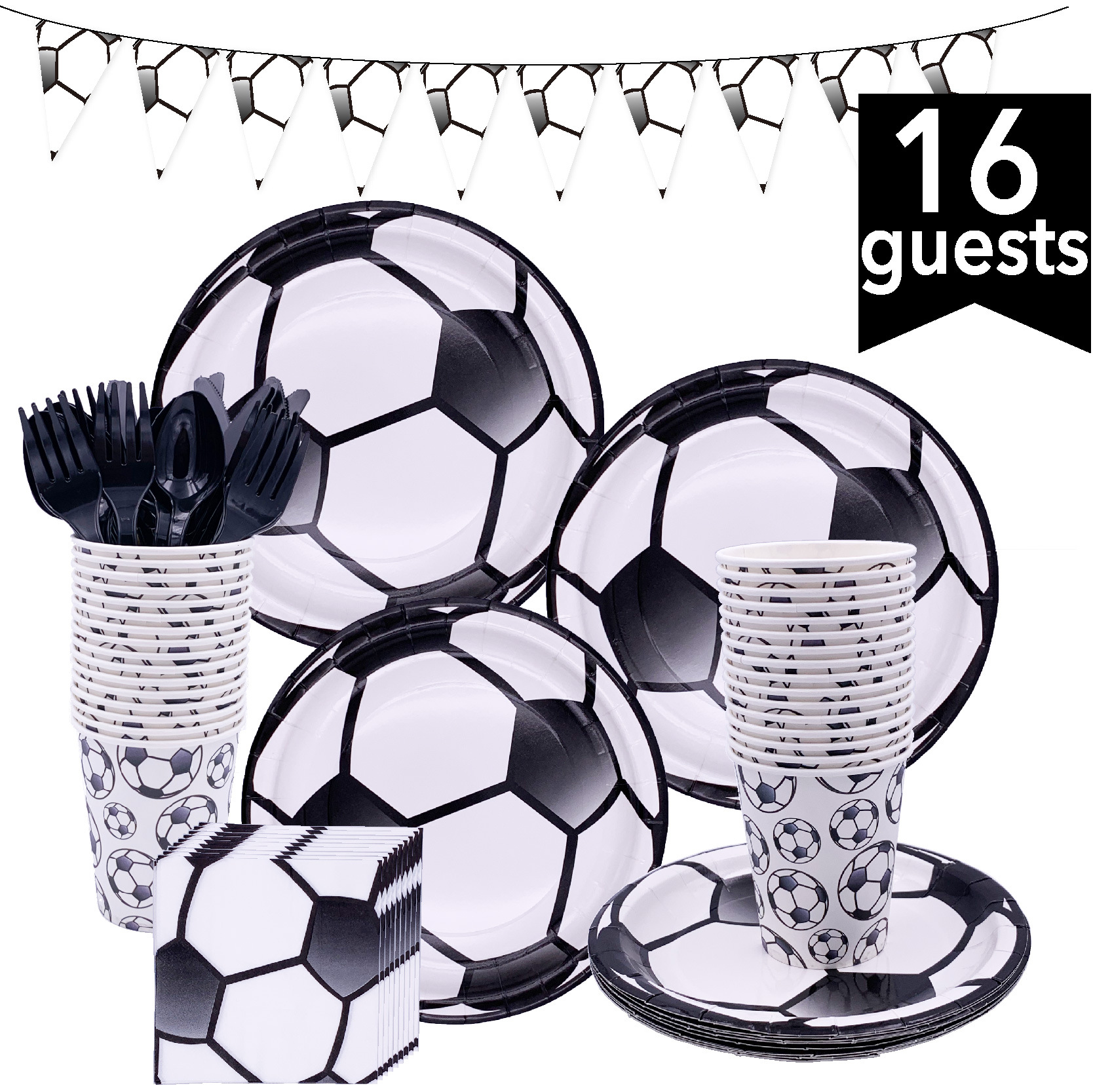 Amazon explosions football party set birthday supplies decoration cake paper plate paper cups professional manufacturers