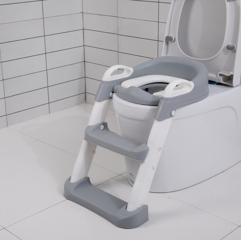 Fábrica directa de inodoro infantil escalera ajustable plegable inodoro infantil escalera auxiliar anillo de inodoro para hombres y mujeres, como