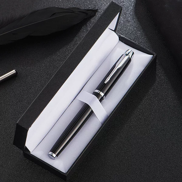 Signature Pen Metal Gift Box Set Business Souvenir Ballpoint Pen Advertising Gel Pen Gift Fountain Pen with Engraved Logo