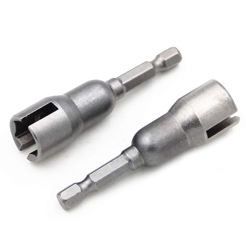 蝶形螺母套筒 蝶形螺母钻头套筒扳手工具套装1 / 4" 六角柄钻头