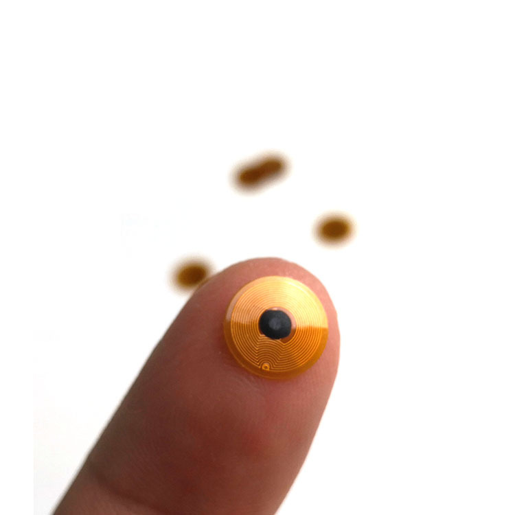 创新佳供应直径9MM的圆形F08芯片17PF耐高温FPC智能感应标签