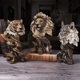Home Creative Imitation Wooden Root Animal Head Eagle Head Ornaments Vintage Office Opening Housewarming Gifts Ornaments