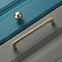 拉手 現代簡約門把手櫃門拉手衣櫃櫥櫃美式抽屜金色拉手