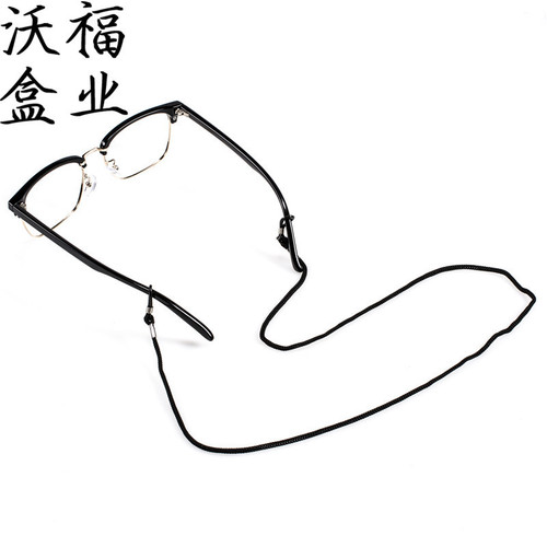 Anti-fall color rubber glasses strap sports black nylon silicone glasses rope diving sunglasses lanyard wholesale