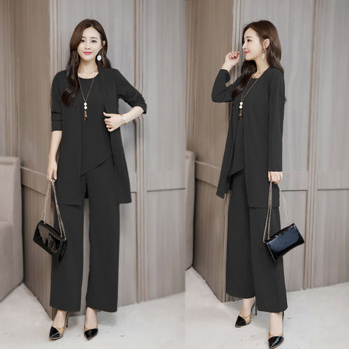 Suit women's 2026 autumn and winter new fashionable fashionable Western-style, rich wife, slimming fashionable large-size women's three-piece set