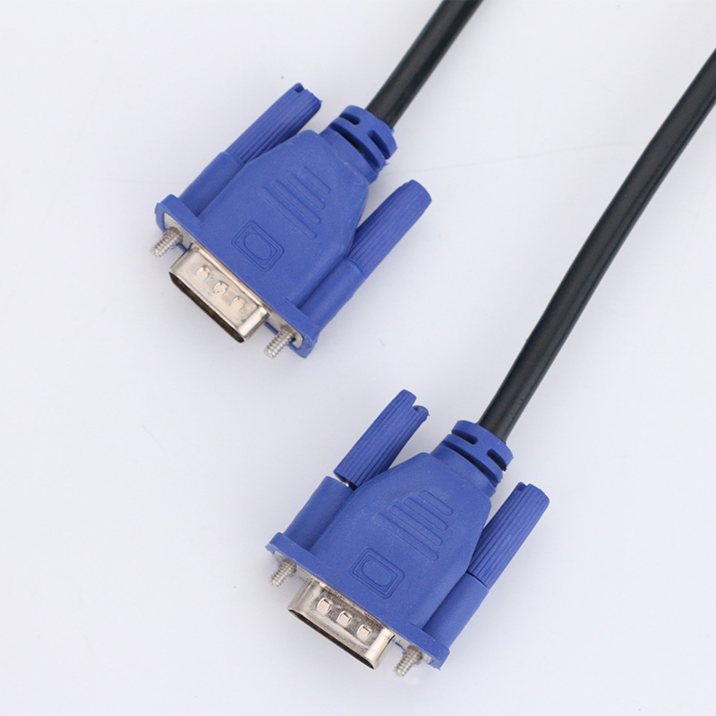 Cable de la exhibición del LCD del ordenador del varón del cable el 1,5 m del cable VGA3 + 2 HD de 3 + 2VGA