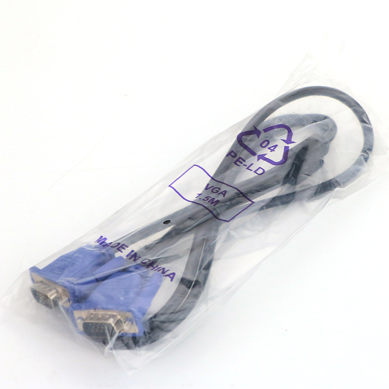 Cable de la exhibición del LCD del ordenador del varón del cable el 1,5 m del cable VGA3 + 2 HD de 3 + 2VGA