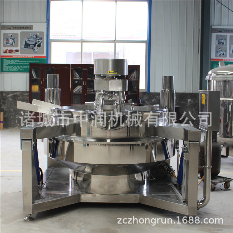 不锈钢多爪酱料搅拌炒锅 螺蛳粉酱料底料炒制设备全自动商用炒锅