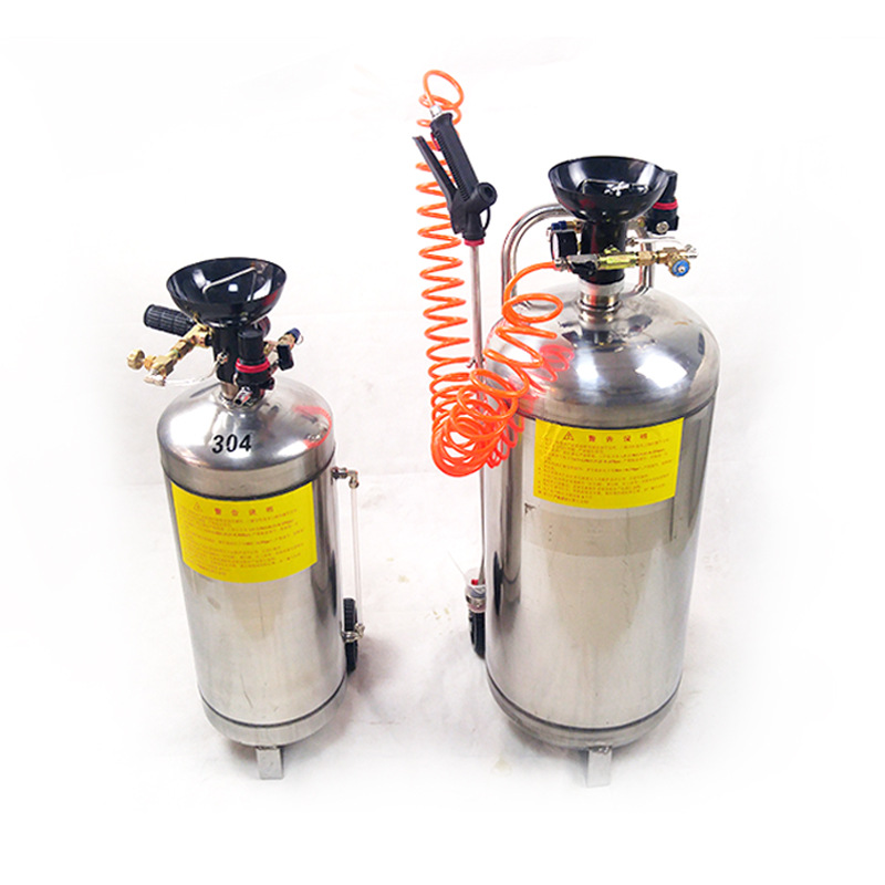 Máquina de espuma de lavado de coches comercial máquina de agua de cera de doble propósito máquina de acero inoxidable sin arañazos limpie libre coche belleza barril de espuma puede