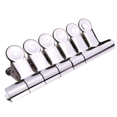 Geti Stainless Steel Clip 9520 Large, Medium, and Small Round Metal Ticket Clip Office Supplies Fixed Metal Document Holder
