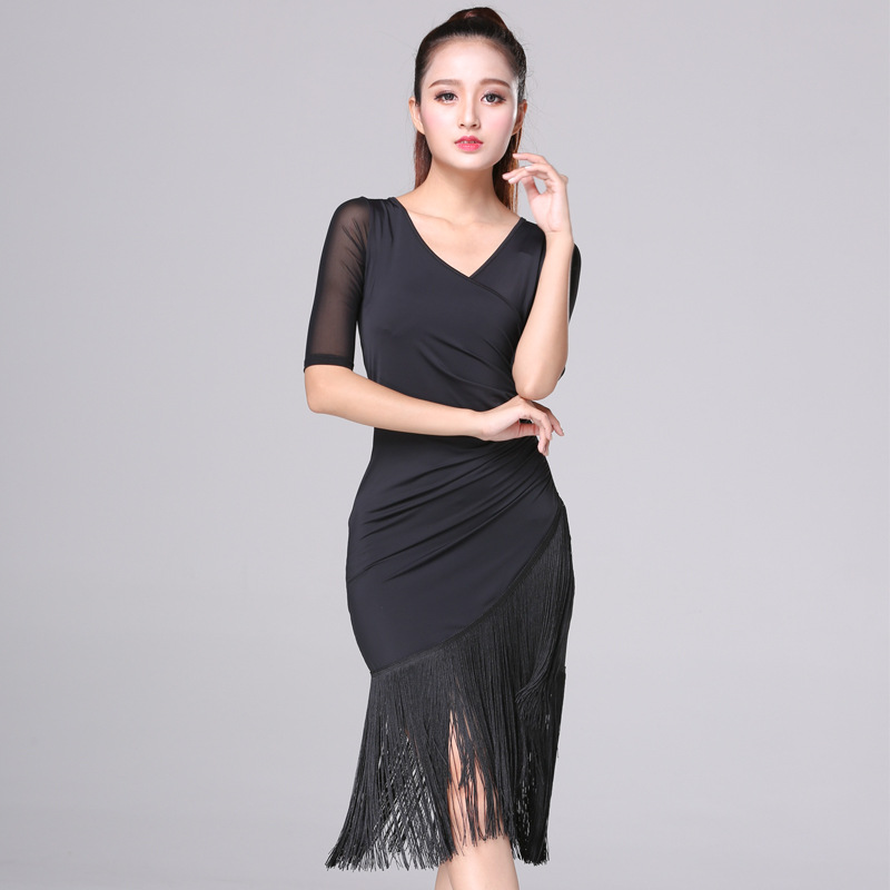 Setengah lengan hitam sutra es / M