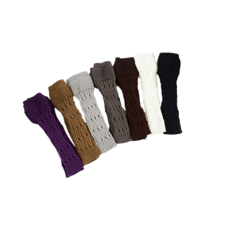 Yifan otoño e invierno al aire libre Oficina cálida mecanografía estilo coreano color sólido japonés X patrón manga media manga de punto manga del brazo