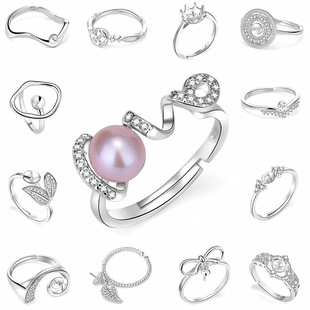 S925���y��ָ�� �����ָ���� ���n��Ů�_��ָ�h ����������diy