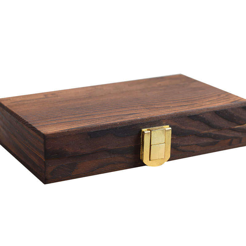Wooden rectangular gift box