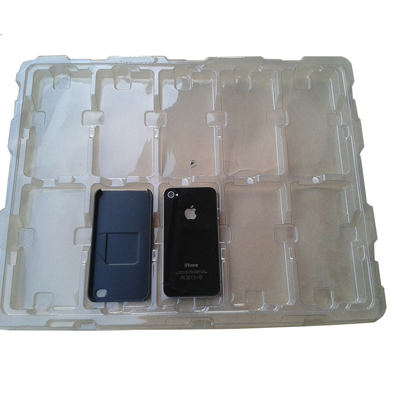 手机壳吸塑托盘 iPhone手机壳吸塑盘加厚周转盘厂家定制