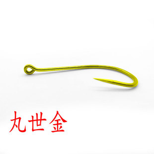 Guan Fu Jin Wan Shi Wan Shi Jin has barbed long handle crooked mouth hook sea fishing high carbon steel long handle with ring Wan Shi Rust Prevention