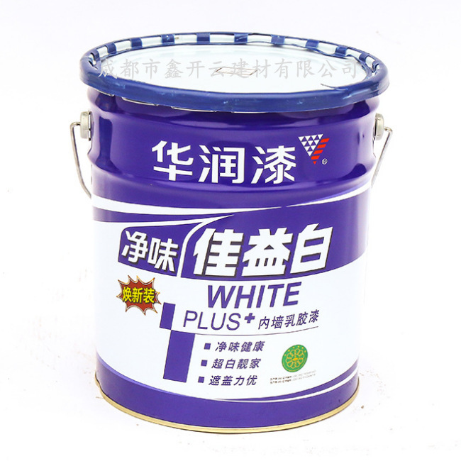 华润漆净味佳益白17KG内墙乳胶漆遮盖力优净味内墙涂料授权直销