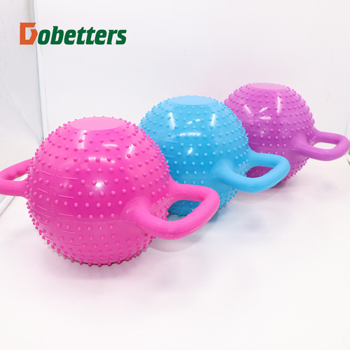 Yoga fitness kettle bell female water injection kettle bell double ear handle sports equipment Pilates yoga shaping dumbbell manufacturer