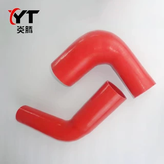 定制大口径编织汽车硅胶管90度涡轮增压进气管汽车改装红色硅胶管