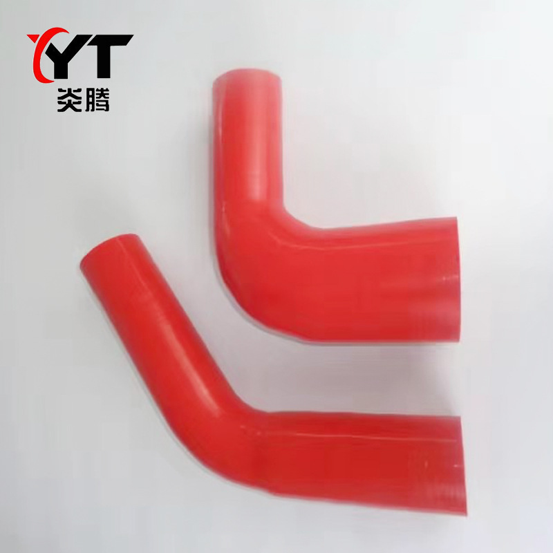 125°度硅胶软管 夹角45°度红色硅胶管 耐高压硅胶管