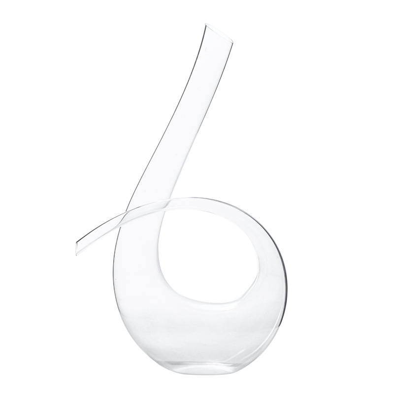 Lu Jing Cristal de cristal transparente creativo en forma de seis vino tinto decantador rápido hogar de gran capacidad