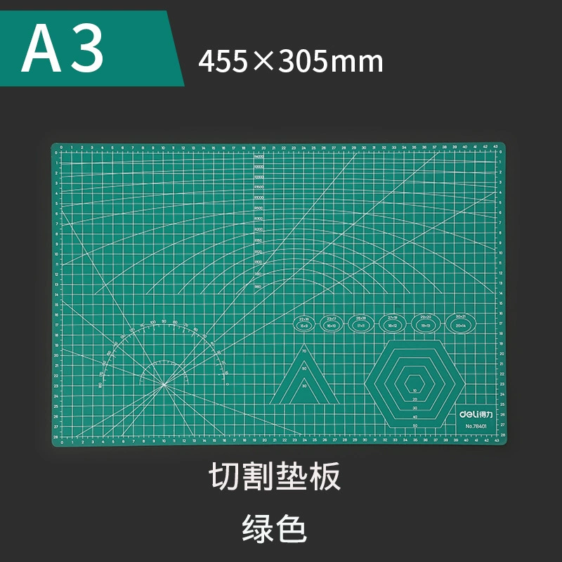 Cutting mat, mouse, green pack PVC, A4
