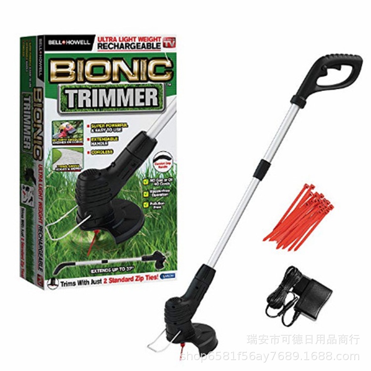 割草机 新款手持便携式无绳除草器杂草修剪机 充电花园小型割草机