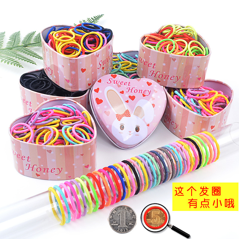 Children's head rope does not hurt baby's hair ring Korean baby rubber band cute rabbit boxed hair accessories for girls