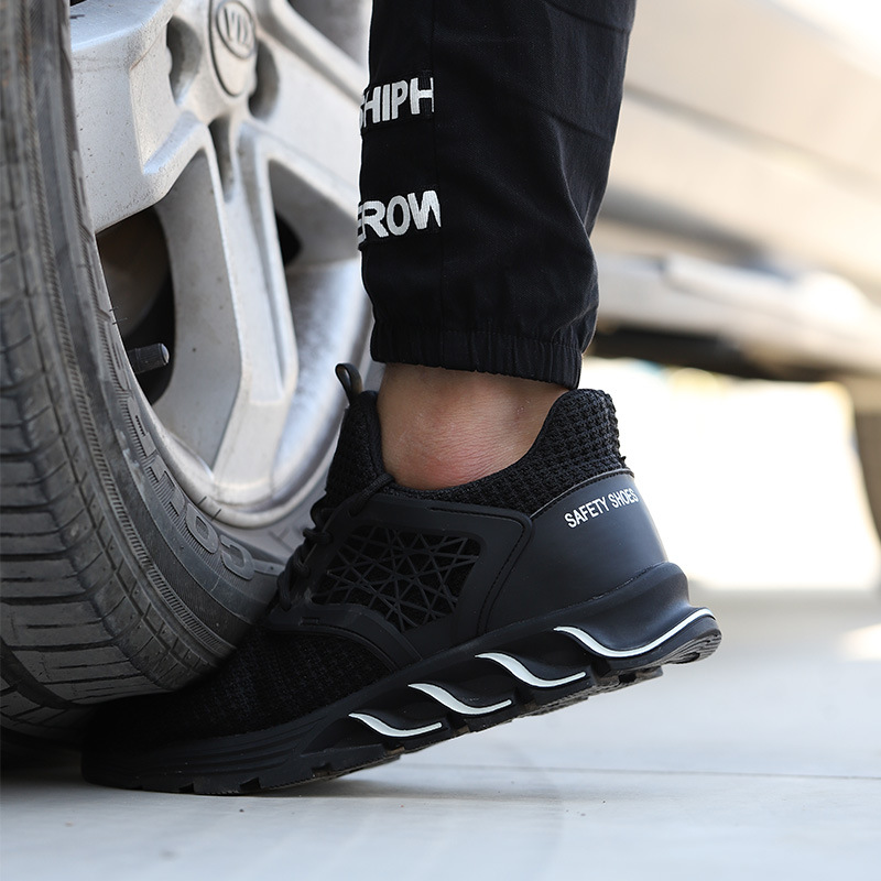 Cross-border preferido zapatos de protección laboral hombres puntera de acero estándar europeo anti-Smashing zapatos de seguridad anti-perforación ZAPATOS DE TRABAJO desodorante transpirable ligero