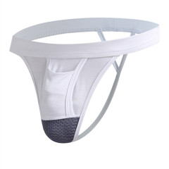 New bullet upwards, separate compartments, men's underwear, U-convex breathable mesh support bag, modal sexy thong