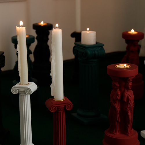 Greek European style Sophia Venus statue Roman column aromatherapy candlestick creative soft decoration model room furnishings